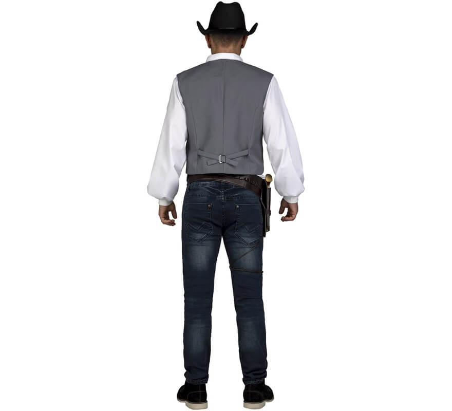 Translation missing: fr.Chaleco Gris de Vaquero para hombre