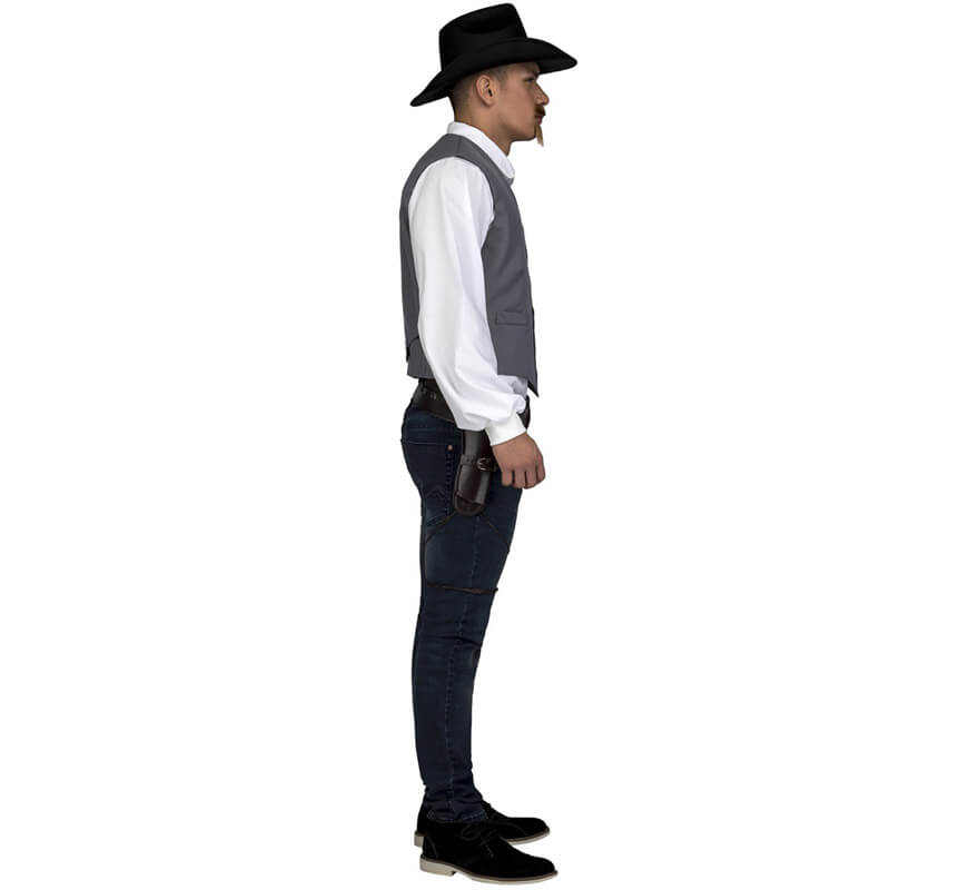 Translation missing: fr.Chaleco Gris de Vaquero para hombre