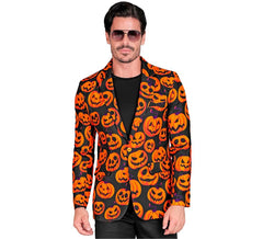 Veste citrouille orange et noire pour homme
