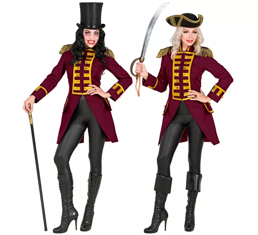Translation missing: fr.Disfraz o Chaqueta de Frac Burgundy Parade para mujer