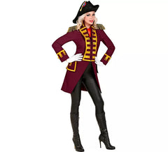 Costume ou Veste Frac Parade Bordeaux femme
