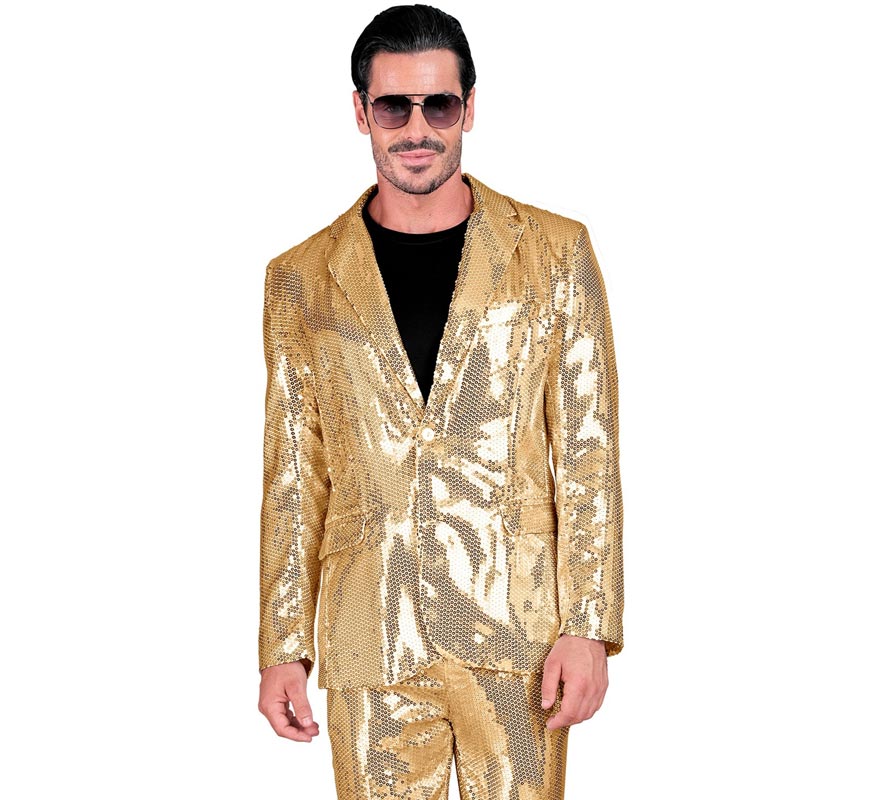 Translation missing: fr.Chaqueta de Moda Disco dorada para hombre