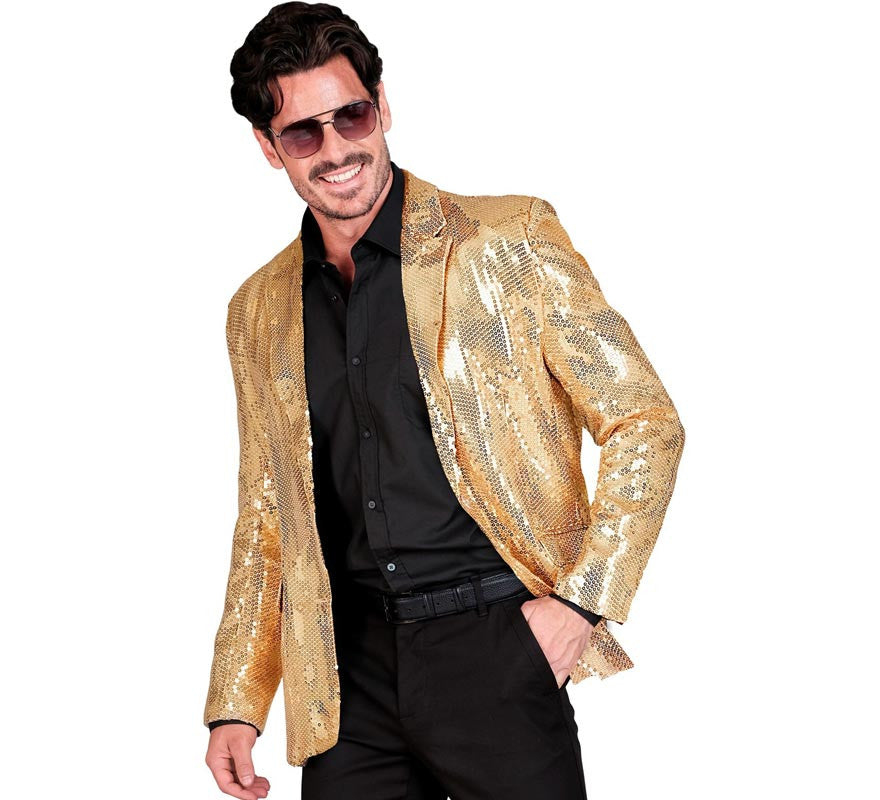 Translation missing: fr.Chaqueta de Moda Disco dorada para hombre