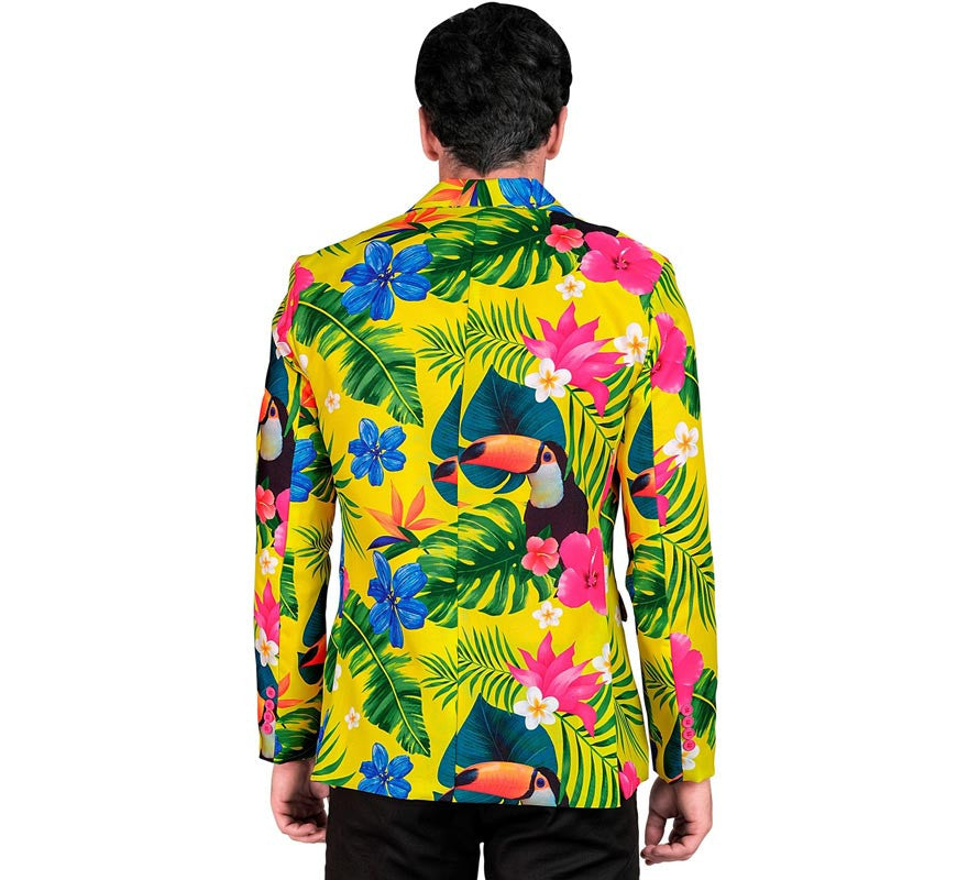 Translation missing: fr.Chaqueta Fiesta Tropical amarillo para hombre