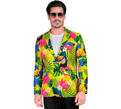 Veste de fête tropicale jaune pour homme