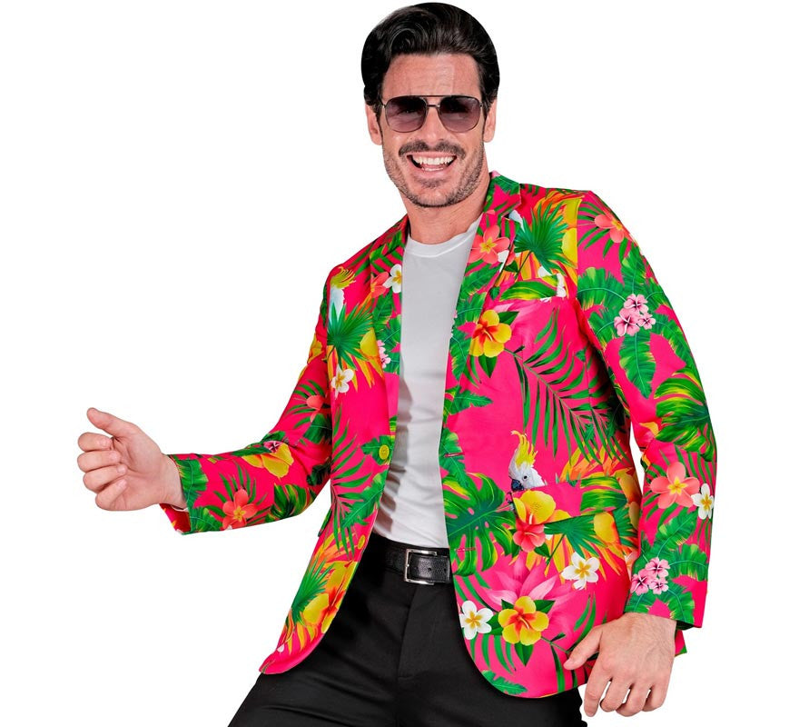 Translation missing: fr.Chaqueta Fiesta Tropical fucsia para hombre