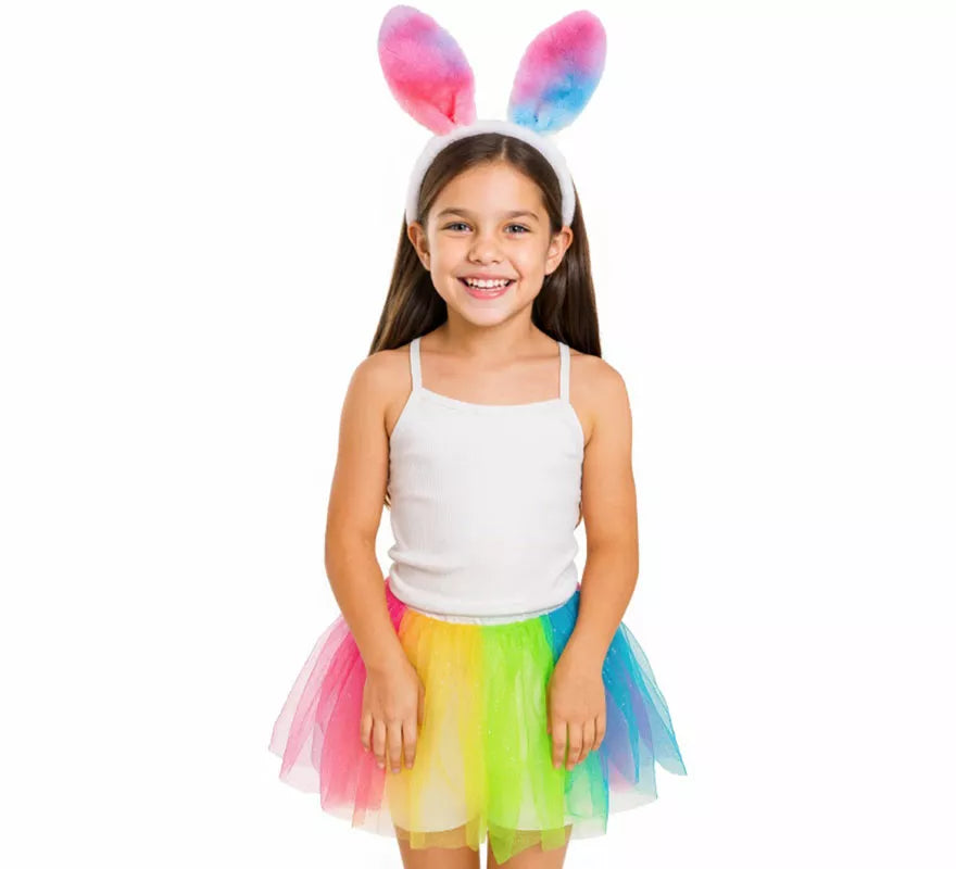 Translation missing: fr.Disfraz o Kit de Conejo multicolor para niña