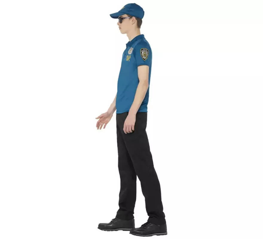 Translation missing: fr.Disfraz o Kit de Policía para hombre: Camiseta, Gorra y gafas