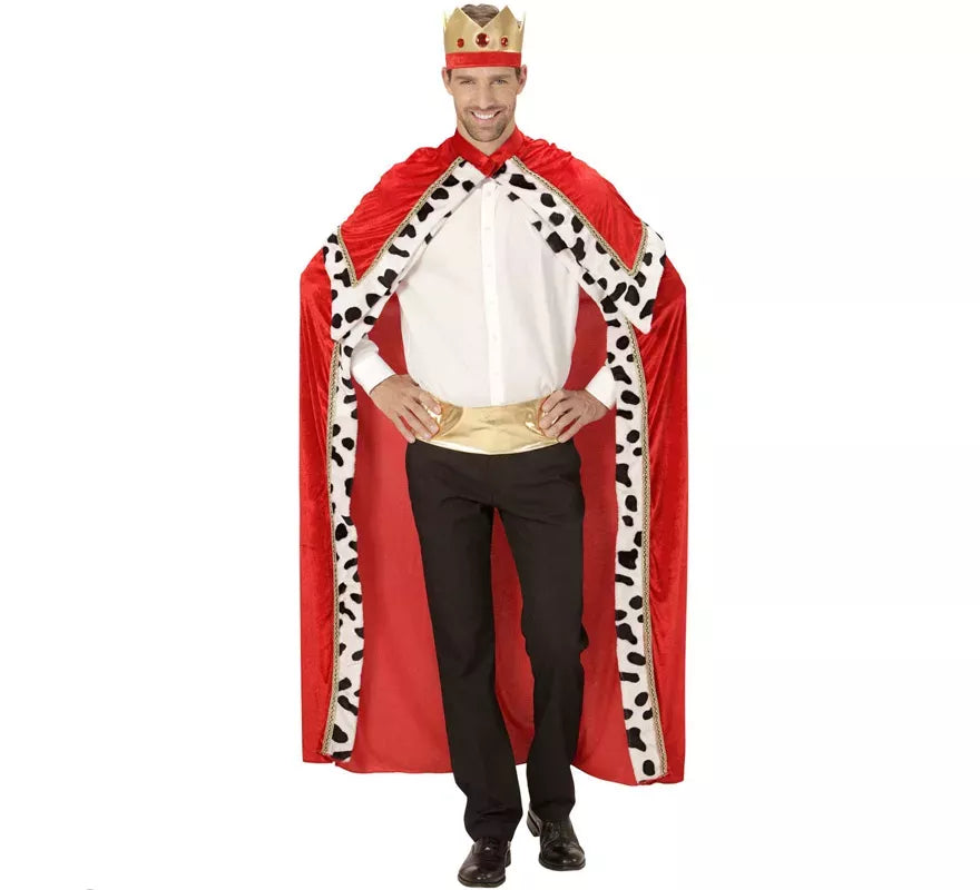 Translation missing: fr.Disfraz o Kit de Rey Mago Gaspar o Medieval para hombre: Capa y Corona