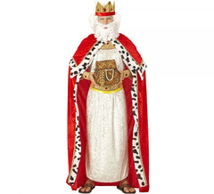 Costume ou Kit du Roi Sorcier Gaspar ou Médiéval pour homme : Cape et Couronne
