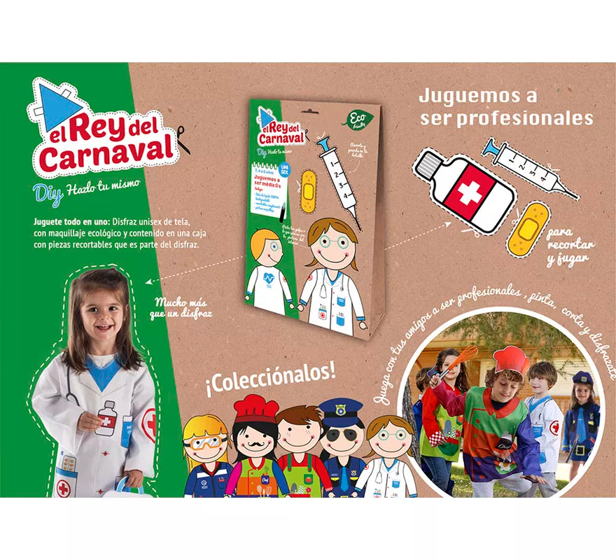 Translation missing: fr.Disfraz o Kit DIY Hazlo tú mismo de Médico para niños