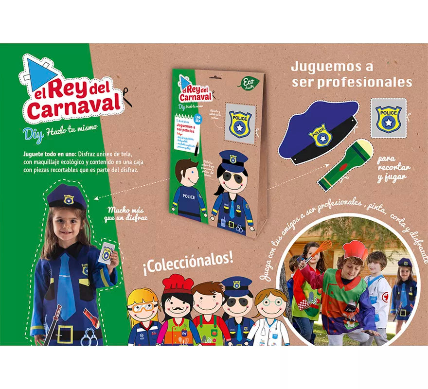 Translation missing: fr.Disfraz o Kit DIY Hazlo tú mismo de Policía para niños
