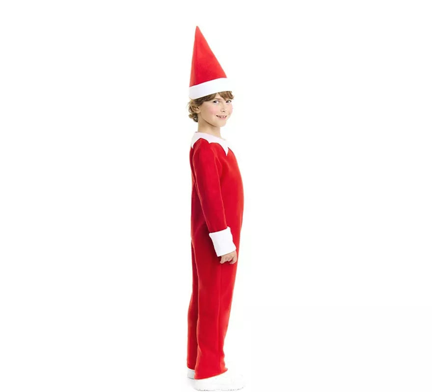 Translation missing: fr.Disfraz de Elfo travieso de la Navidad con gorro para niños