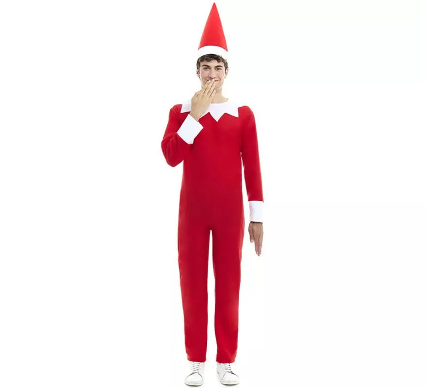 Translation missing: fr.Disfraz o Maillot de Elfo travieso de la Navidad con gorro para adulto