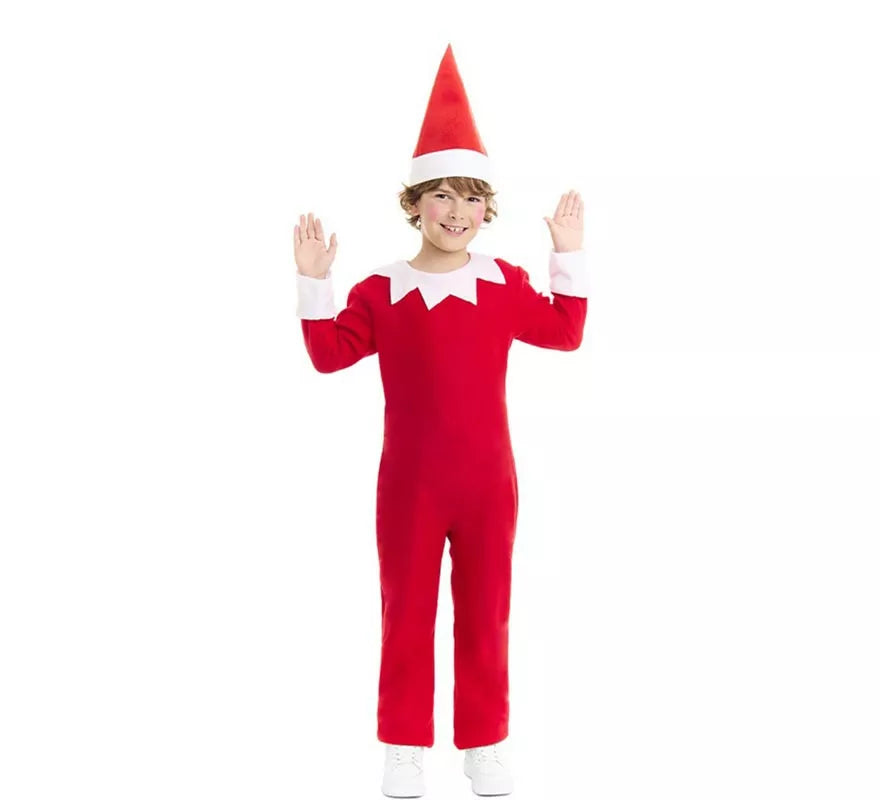 Translation missing: fr.Disfraz de Elfo travieso de la Navidad con gorro para niños