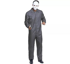 Costume de singe de travail gris pour homme