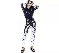 Costume de singe imprimé poison pour femme