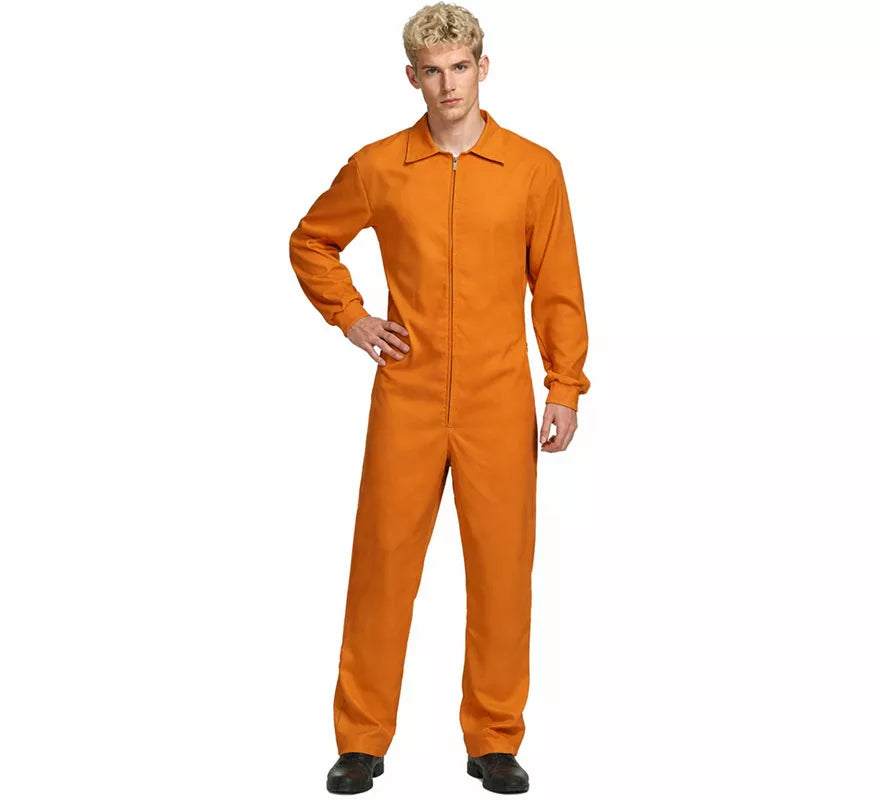 Translation missing: fr.Disfraz o Mono trabajador naranja para hombre