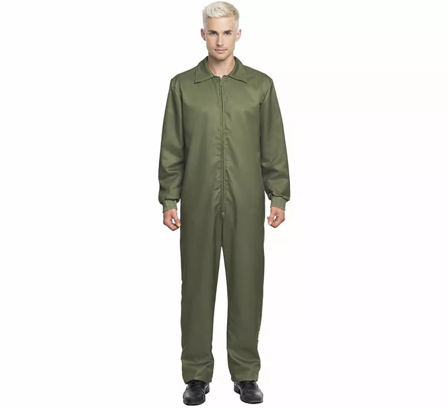 Translation missing: fr.Disfraz o Mono trabajador verde caqui para hombre
