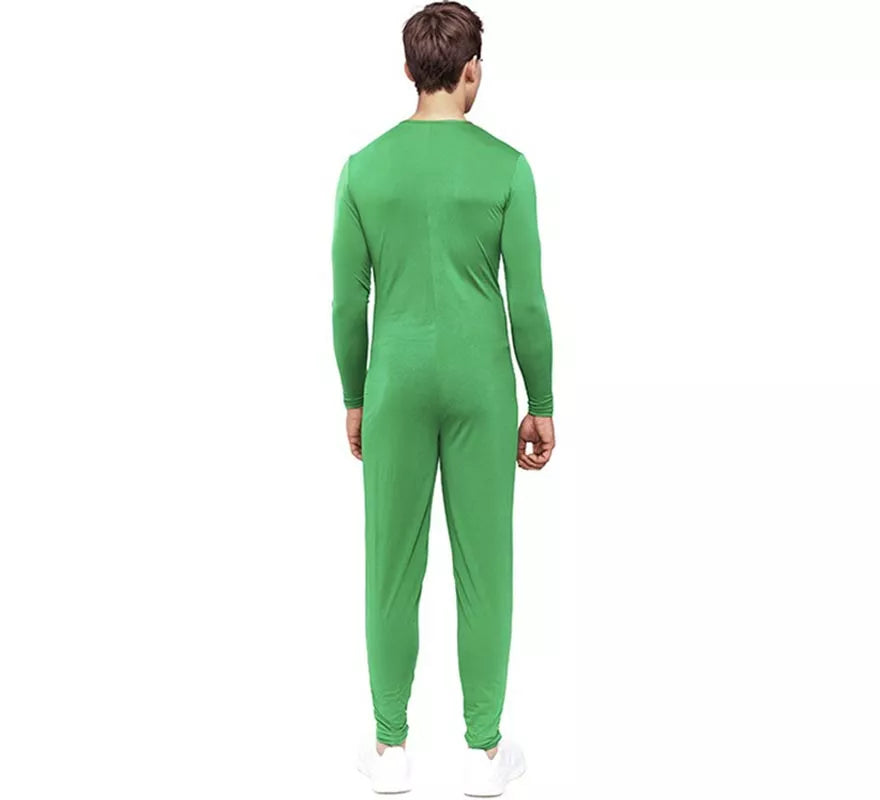 Translation missing: fr.Disfraz o Mono verde cierre frontal para adulto