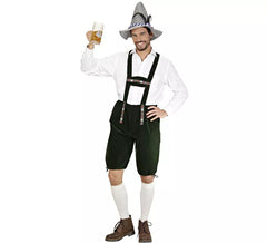 Costume ou plastron bavarois foncé en Lederhosen pour homme