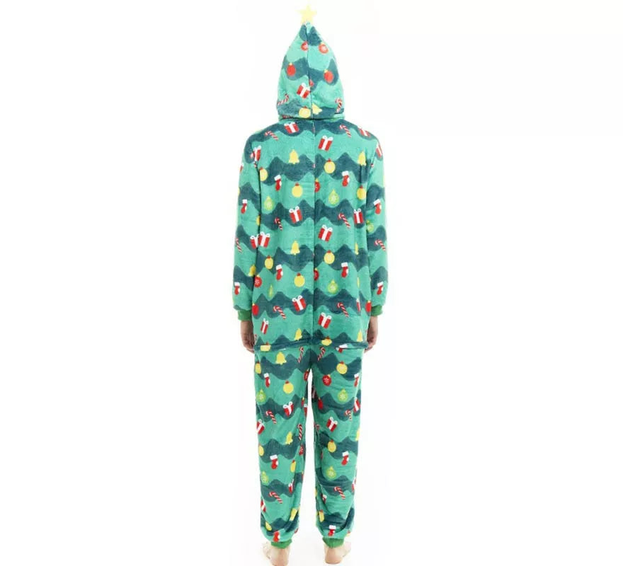 Translation missing: fr.Disfraz o Pijama Árbol de Navidad con capucha para adulto