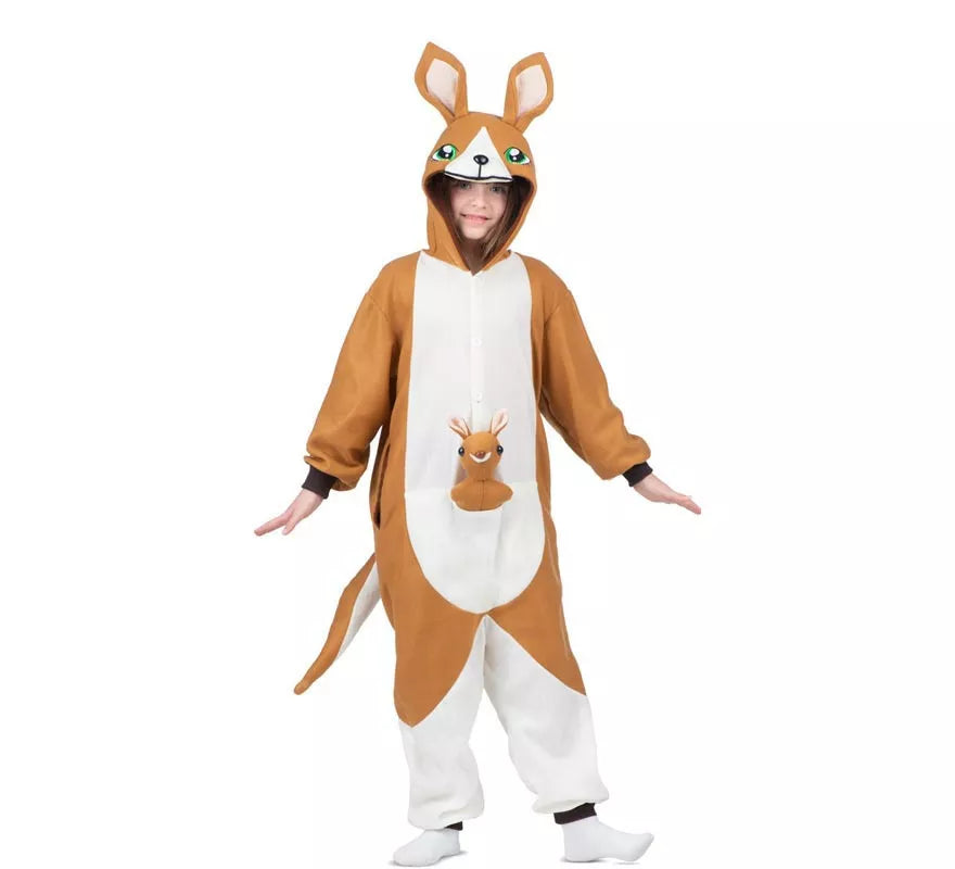 Translation missing: fr.Disfraz o Pijama de Canguro con capucha y peluche para niños