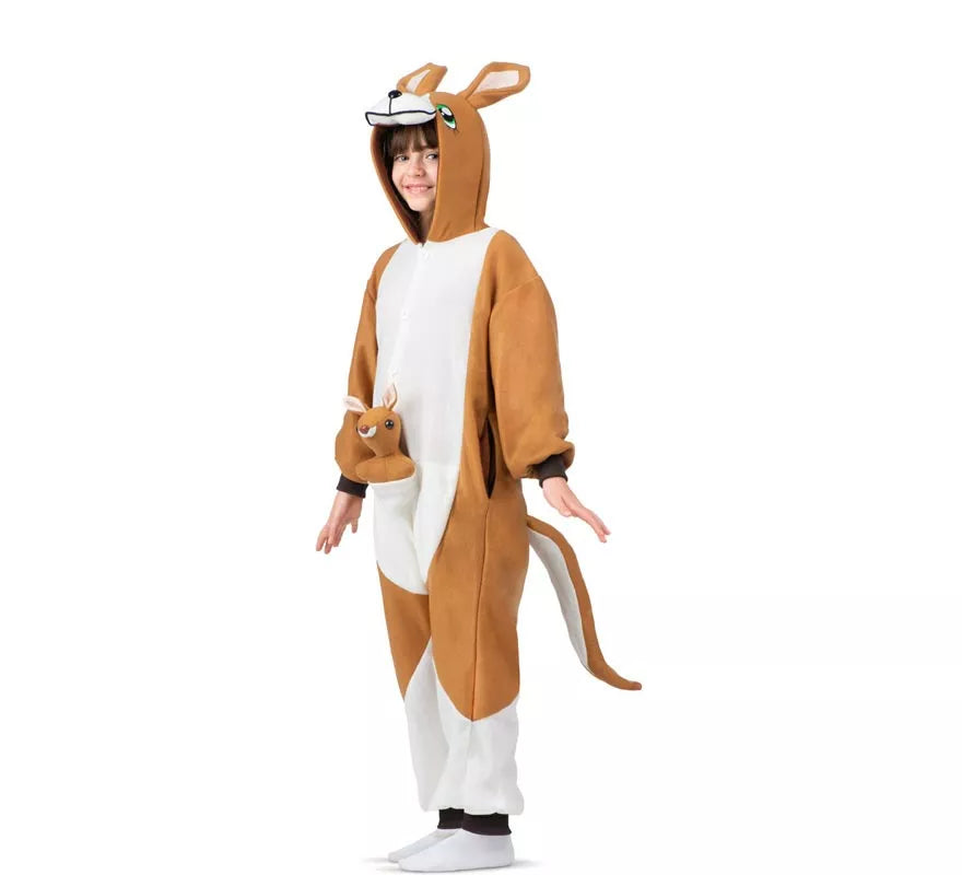 Translation missing: fr.Disfraz o Pijama de Canguro con capucha y peluche para niños