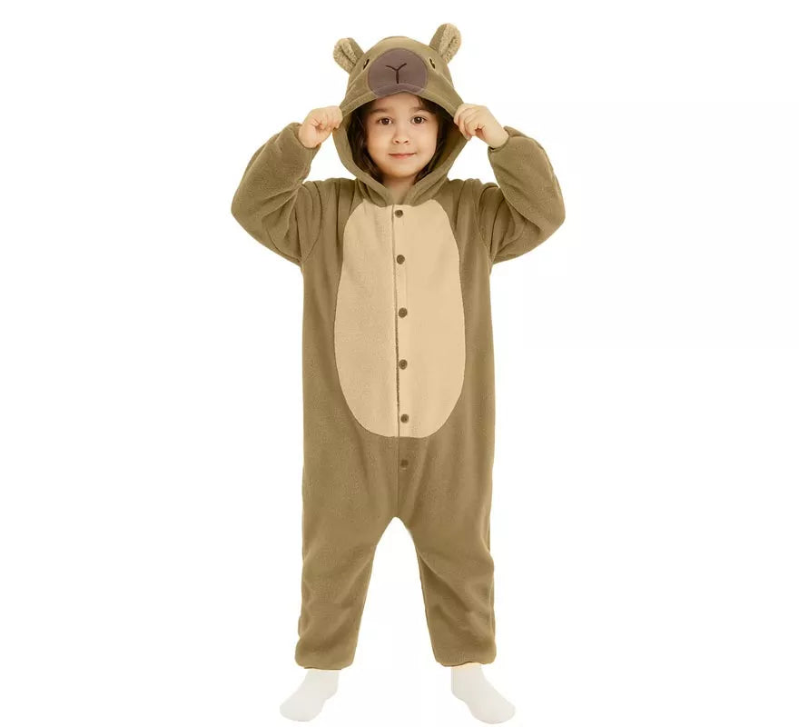 Disfraz o Pijama de Capibara para niños