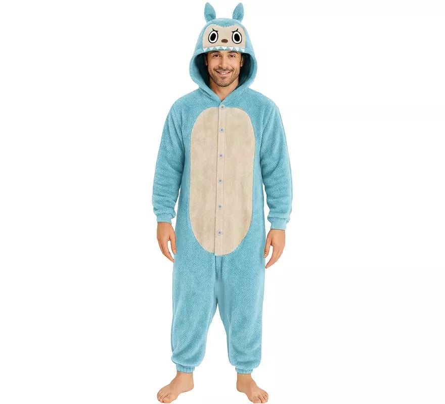 Translation missing: fr.Disfraz o Pijama de Monstruo Lulú azul para hombre