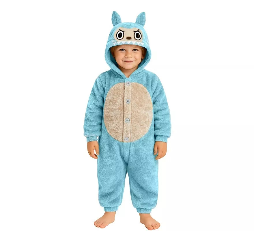 Translation missing: fr.Disfraz o Pijama de Monstruo Lulú azul para niños