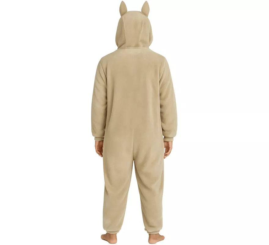 Disfraz o Pijama de Monstruo Lulú beige para mujer