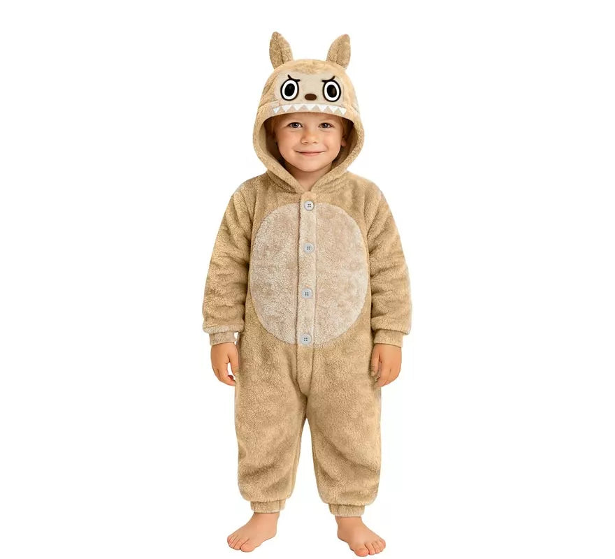 Translation missing: fr.Disfraz o Pijama de Monstruo Lulú beige para niños