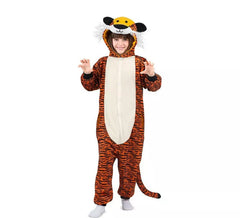 Déguisement Tigre Foncé ou Pyjama avec capuche pour enfant