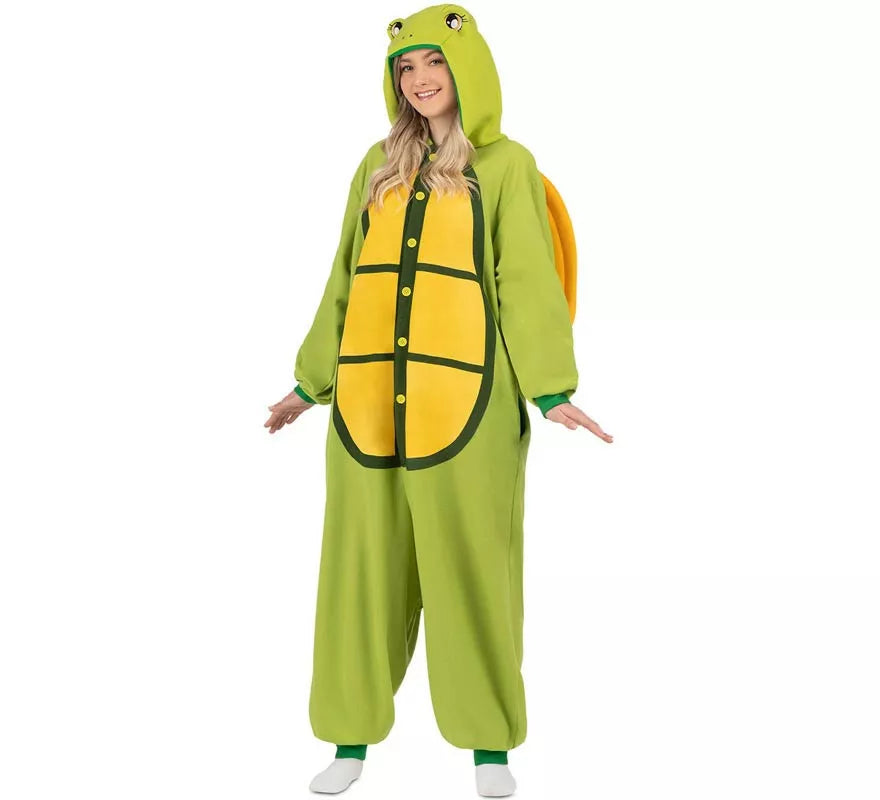 Translation missing: fr.Disfraz o Pijama de Tortuga con capucha y cola para adulto