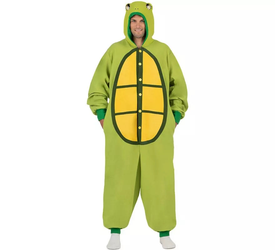 Translation missing: fr.Disfraz o Pijama de Tortuga con capucha y cola para adulto