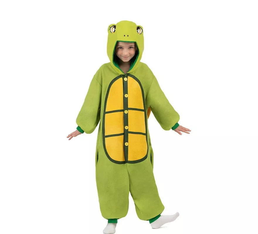 Translation missing: fr.Disfraz o Pijama de Tortuga con capucha y cola para niños