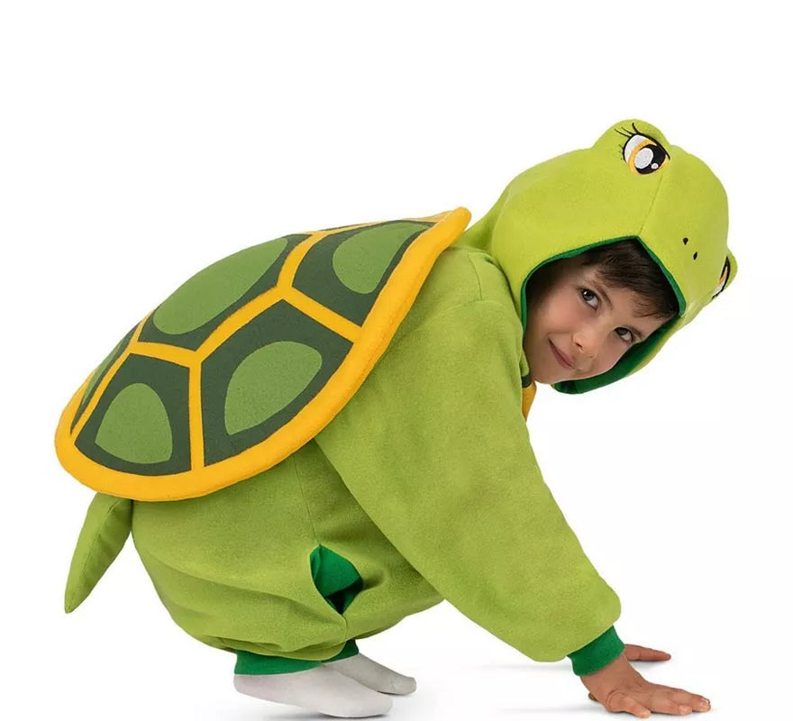 Translation missing: fr.Disfraz o Pijama de Tortuga con capucha y cola para niños