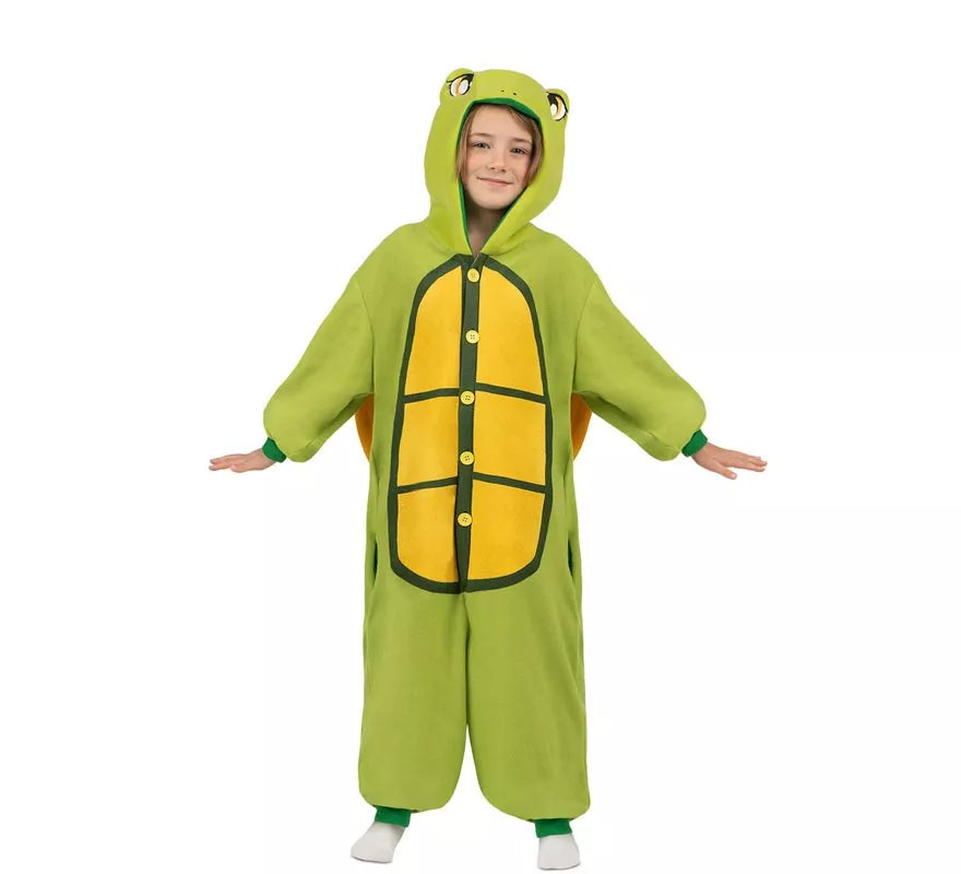 Translation missing: fr.Disfraz o Pijama de Tortuga con capucha y cola para niños