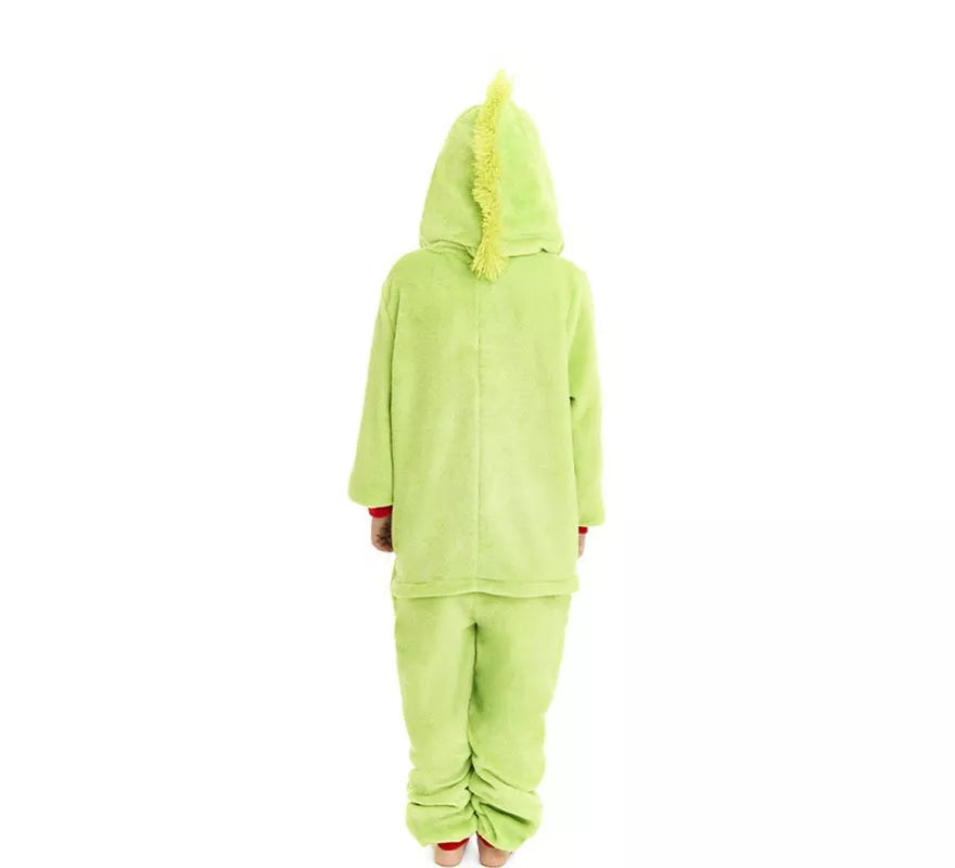 Disfraz o Pijama Duende Navideño verde para niños
