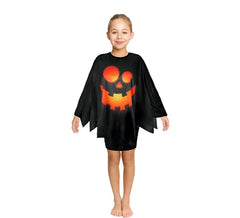 Déguisement ou Poncho Enfant Happy Pumpkin Noir 65 cm