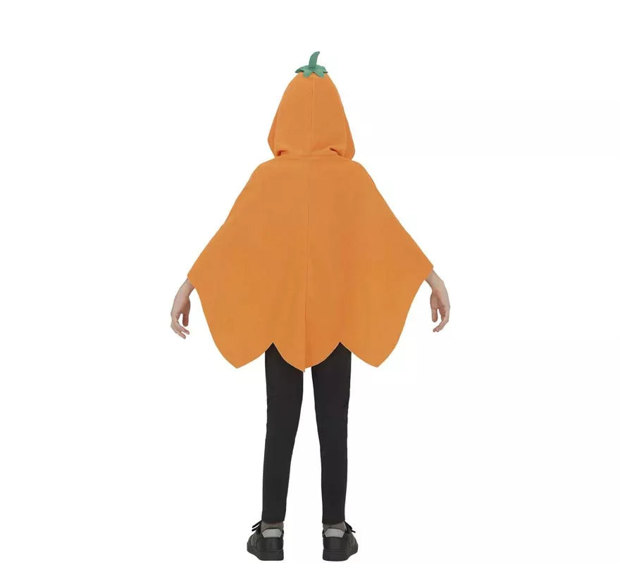 Translation missing: fr.Disfraz o Poncho de Calabaza Malvada para niños