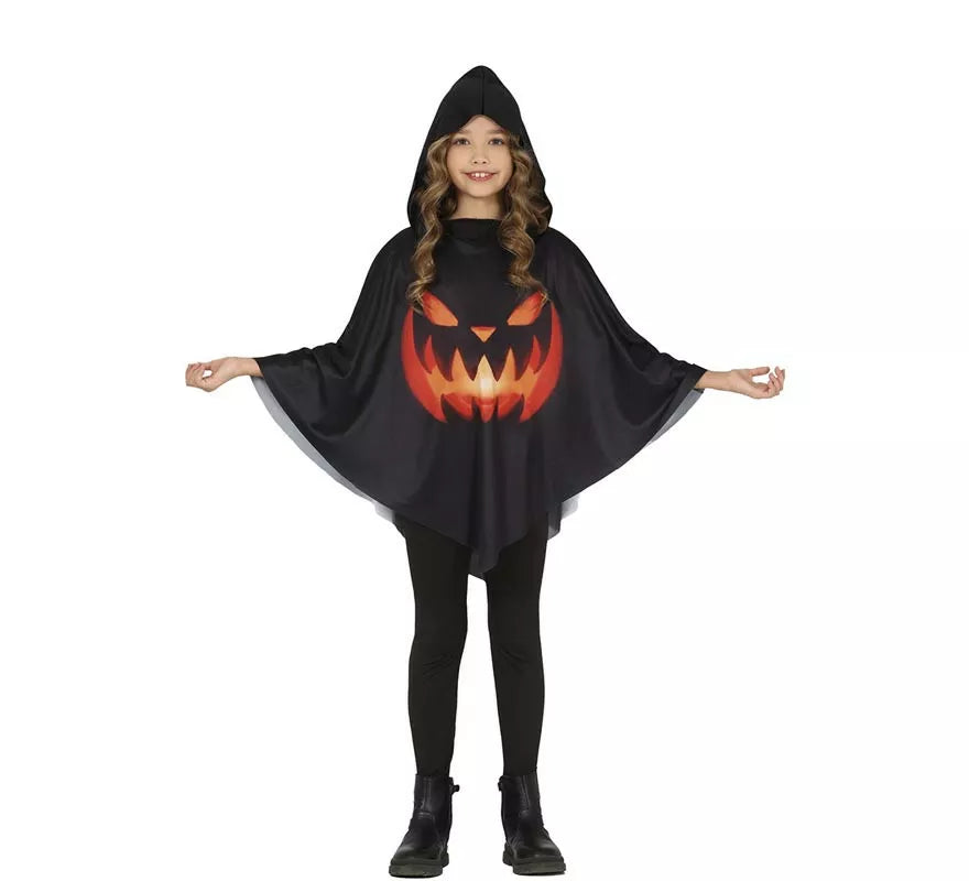 Translation missing: fr.Disfraz o Poncho de Calabaza para niños