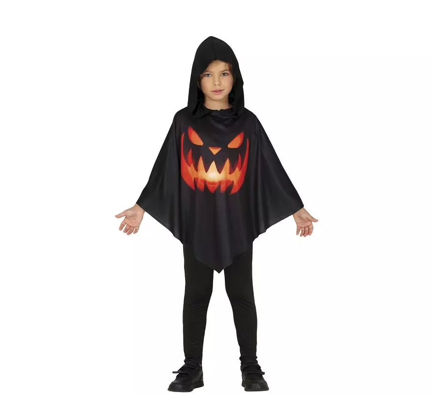 Translation missing: fr.Disfraz o Poncho de Calabaza para niños