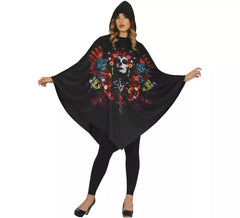 Déguisement ou poncho Catrina pour femme