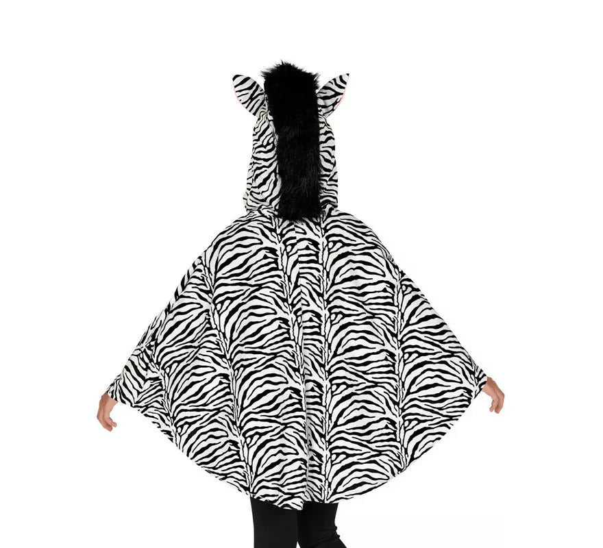 Translation missing: fr.Disfraz o Poncho de Cebra con Capucha para niños