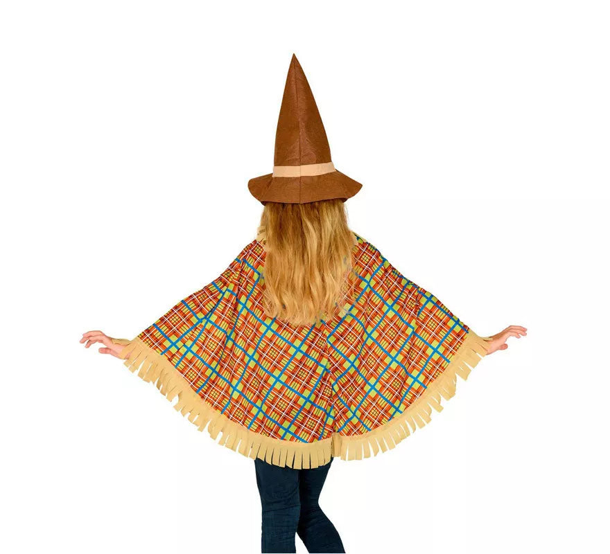 Translation missing: fr.Disfraz o Poncho de Espantapájaros con Sombrero para niños