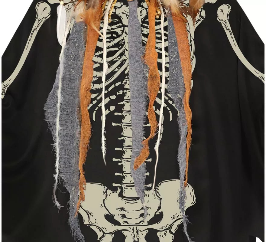 Translation missing: fr.Disfraz o Poncho de Esqueleto para mujer