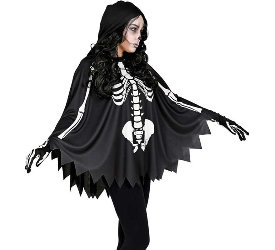 Translation missing: fr.Disfraz o Poncho de Esqueleto para mujer