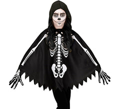 Costume ou poncho squelette pour fille